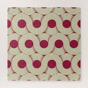 Puzzle Moebius Stripe : Carrelage rouge-vert infini