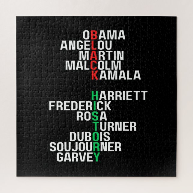 Puzzle Mois de l'histoire noire Melanin King Reine Sista  (Vertical)