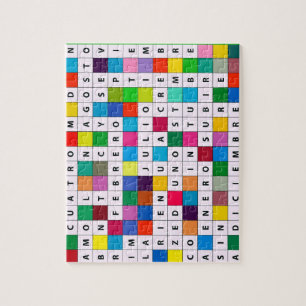 Puzzle Mois espagnols de conception
