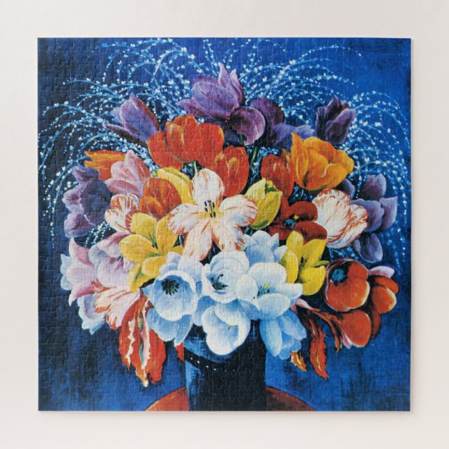 Puzzle Moise Kisling, Bouquet de Tulipes, (Vertical)