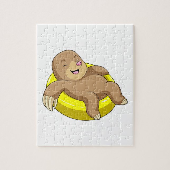 Puzzle Mole à la natation avec Lifebuoy (Vertical)