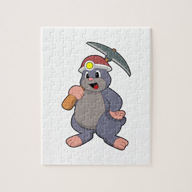 Puzzle Mole avec Pickaxe (Vertical)