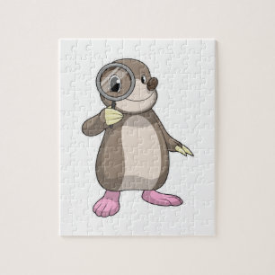 Puzzle Mole avec verre Magnifiant