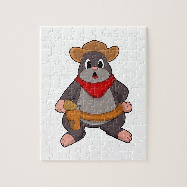 Puzzle Mole en cowboy (Vertical)