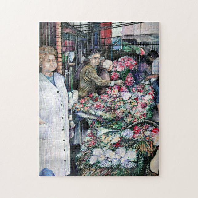 Puzzle Moment magique sur le marché Misloc (Vertical)