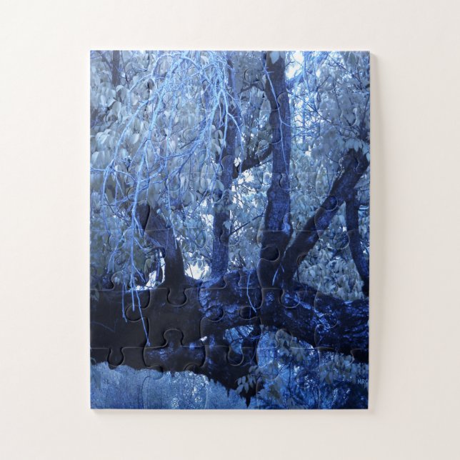 Puzzle Mon Hiver bleu.... (Vertical)