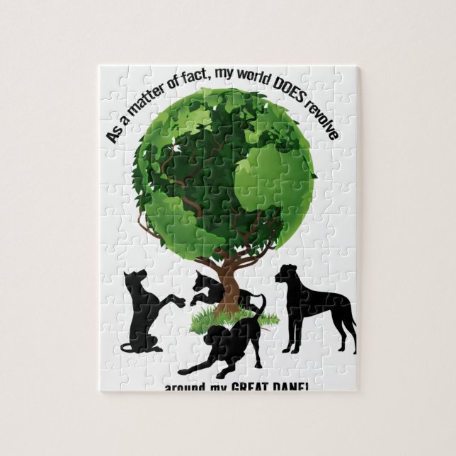Puzzle Mon monde tourne autour de mon great dane (Vertical)