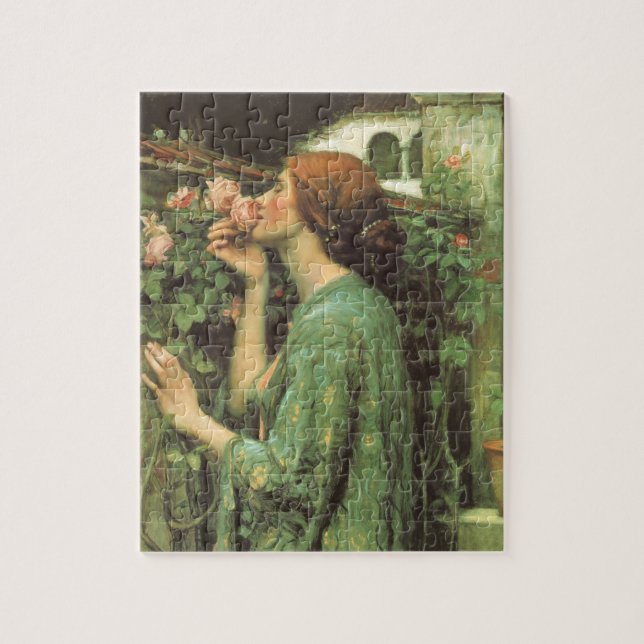 Puzzle Mon Rose doux, ou Âme du Rose par Waterhouse (Vertical)