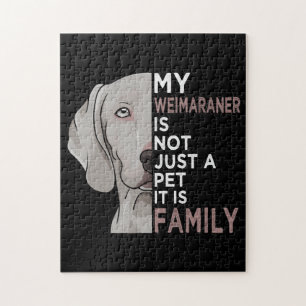 Puzzle Mon Weimaraner est la famille