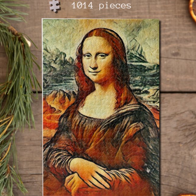 Puzzle Mona Lisa aux couleurs chaudes (Créateur téléchargé)