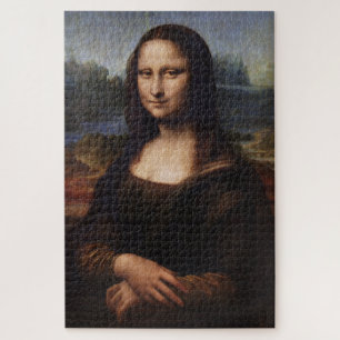 Puzzle Mona Lisa & Leonardo da Vinci /vintage Italy