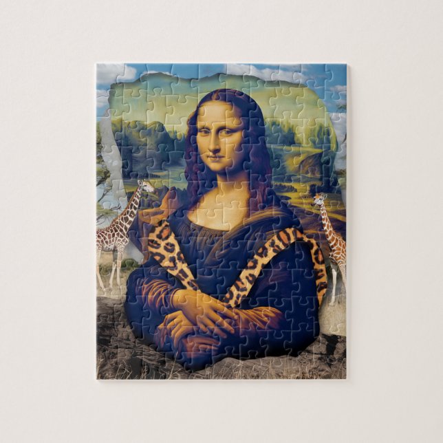 Puzzle Mona Lisa Sur Safari (Vertical)