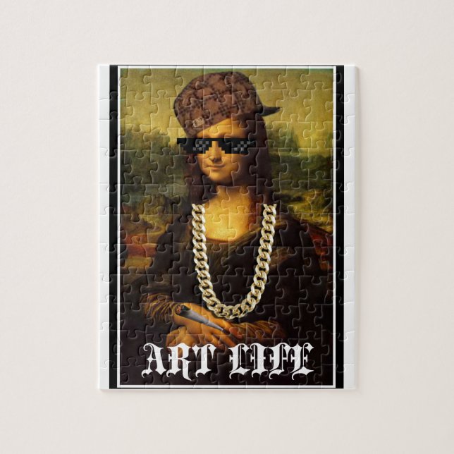 Puzzle Mona Lisa Thug Life Art Life (Vertical)