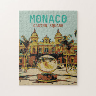 Puzzle Monaco Casino Côte d'Azur illustration France
