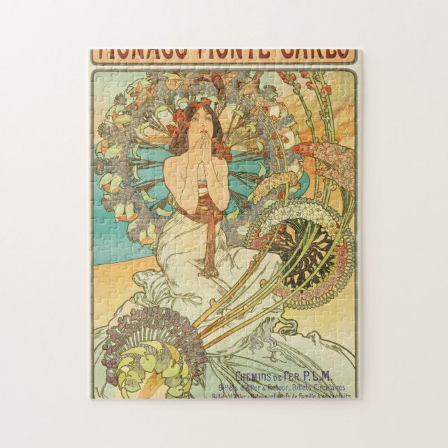 Puzzle Monaco, Monte-Carlo, Chemins de Fer P.L.M par Much (Vertical)