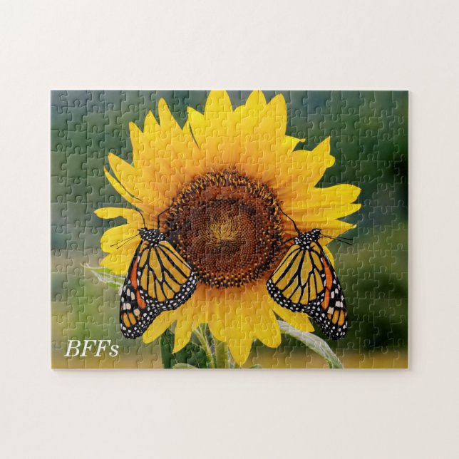 Puzzle Monarque Butterfies sur le tournesol (Horizontal)