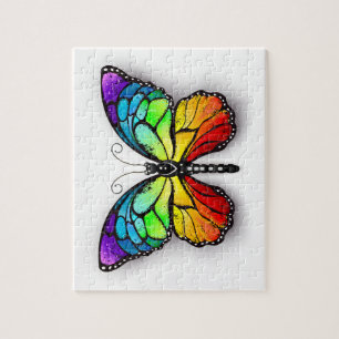 Puzzle Monarque papillon arc-en-ciel
