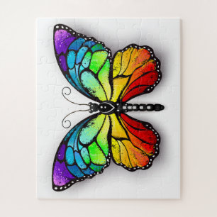 Puzzle Monarque papillon arc-en-ciel