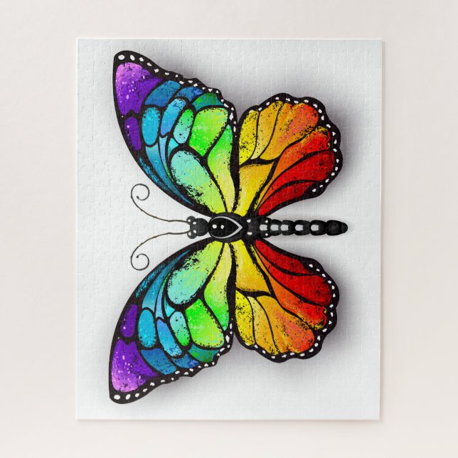 Puzzle Monarque papillon arc-en-ciel (Vertical)
