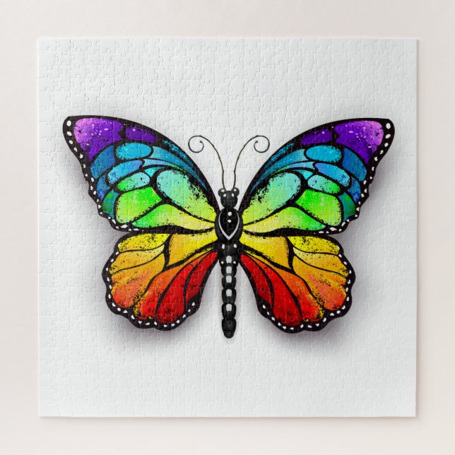 Puzzle Monarque papillon arc-en-ciel (Vertical)