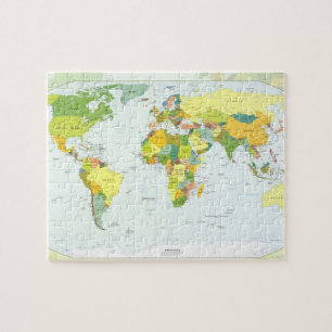 Puzzle monde+carte+globe+pays+atlas