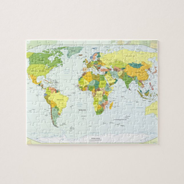 Puzzle monde+carte+globe+pays+atlas (Horizontal)