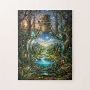 Puzzle Monde dans une Bouteille