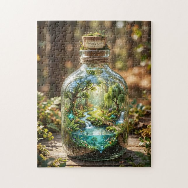 Puzzle Monde dans une Bouteille (Vertical)