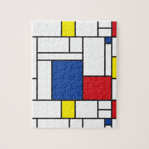 Puzzle Mondrial Minimaliste Géométrique De Stijl Art Mode