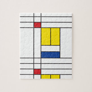 Puzzle Mondrian II Design d'Art Moderne Minimaliste De St