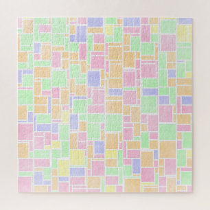 Puzzle Mondrian Pastel