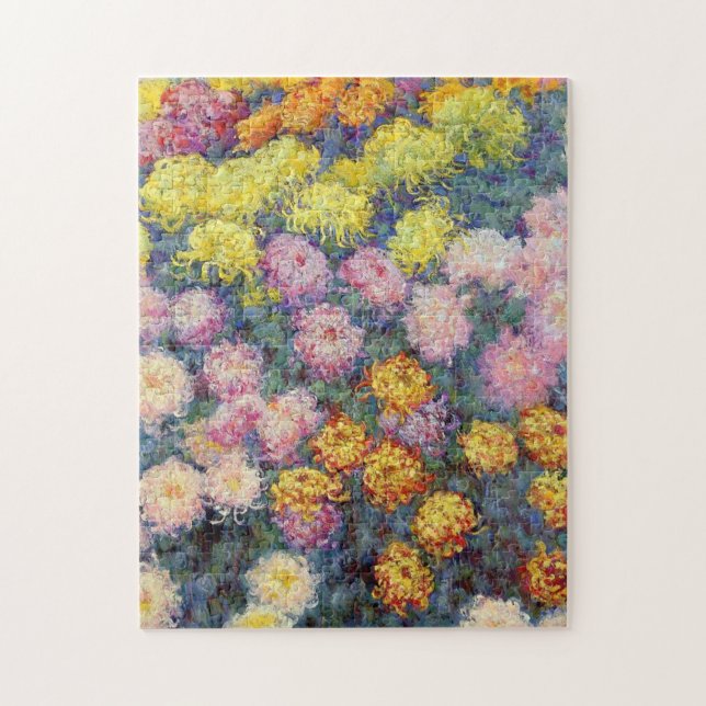 Puzzle Monet - Bed of Chrysanthemums (Vertical)