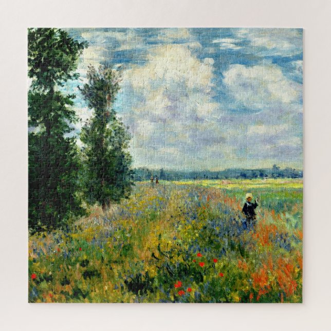 Puzzle Monet - Champ de pavot, Argenteuil, art, (Vertical)