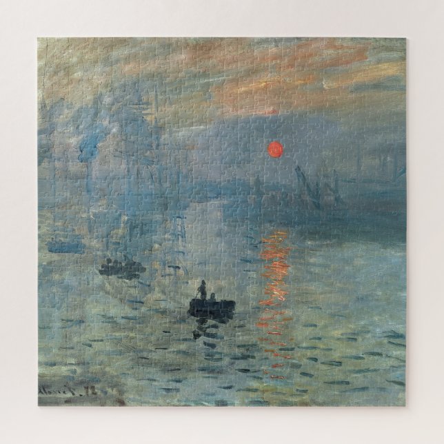 Puzzle Monet Impression Sunrise Soleil Levant Peinture Le (Vertical)