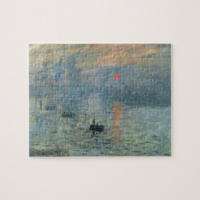 Puzzle Monet Impression Sunrise Soleil Levant Peinture Le (Horizontal)