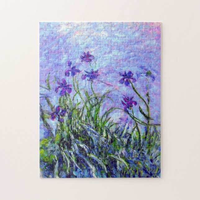 Puzzle Monet Lilac Irises (Vertical)