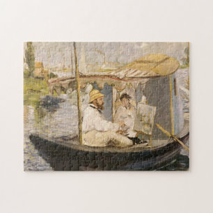 Puzzle Monet Peinture dans son Studio Boat   Édouard Mane