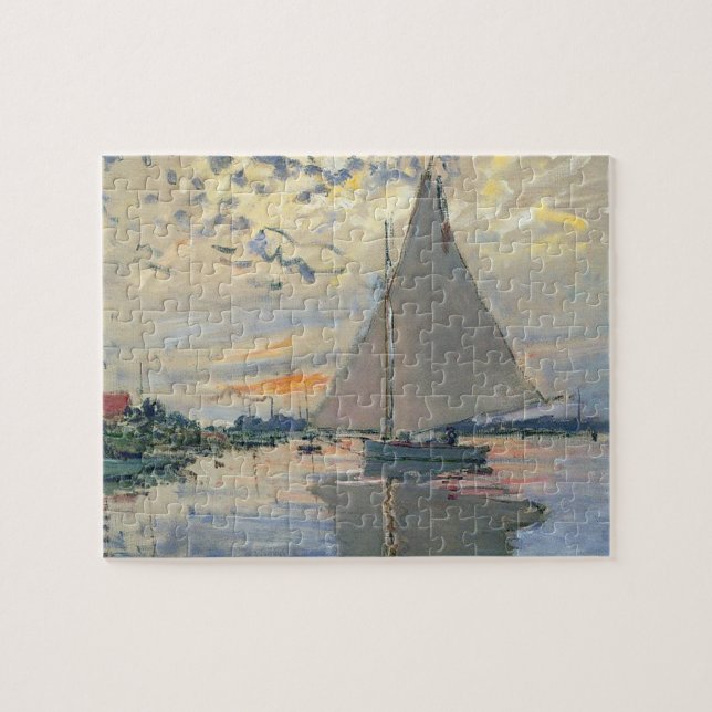 Puzzle Monet Sailboat Français Impressionnisme Art classi (Horizontal)