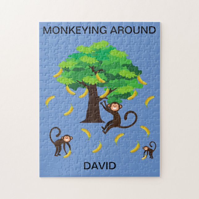 Puzzle "Monkeying Around" pour les enfants avec le (Vertical)