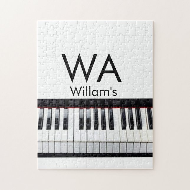 Puzzle Monogramme ajouter le nom de la lettre initiale te (Vertical)