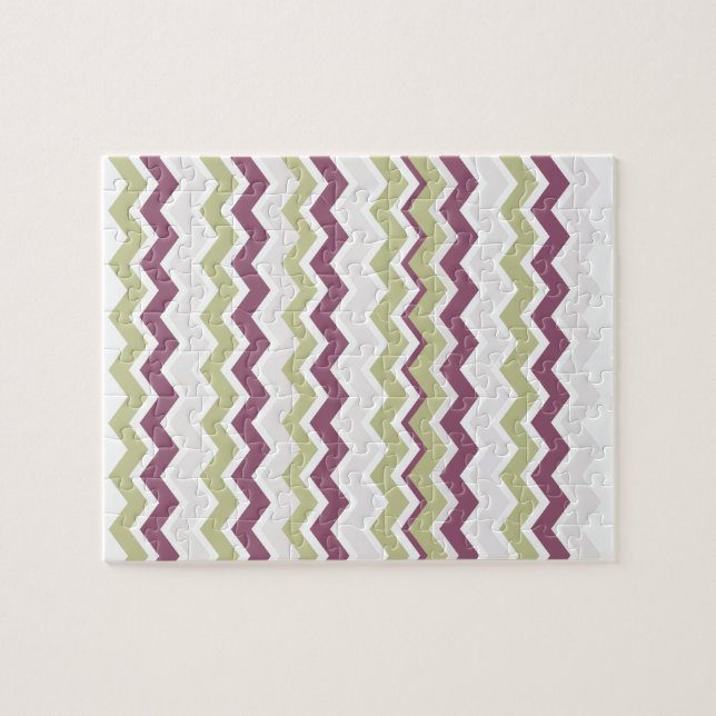 Puzzle Monogramme Chevron Brick (Horizontal)