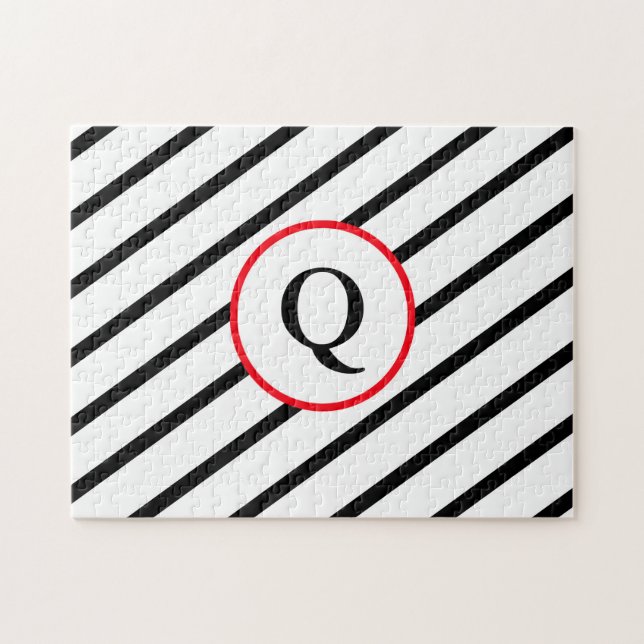 Puzzle Monogramme décoratif (Horizontal)