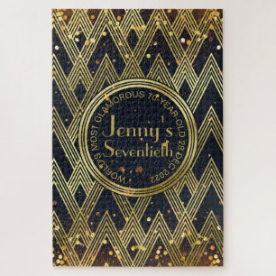 Puzzle Monogramme géométrique de motif de parties