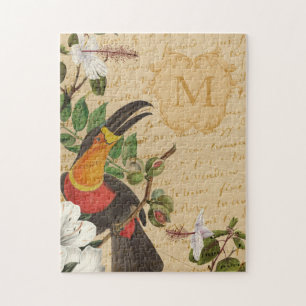 Puzzle Monogramme Toucan personnalisé