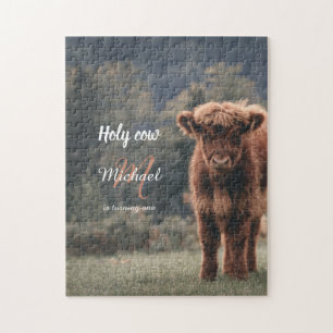 Puzzle Monographie de veau de vache Highland premier anni