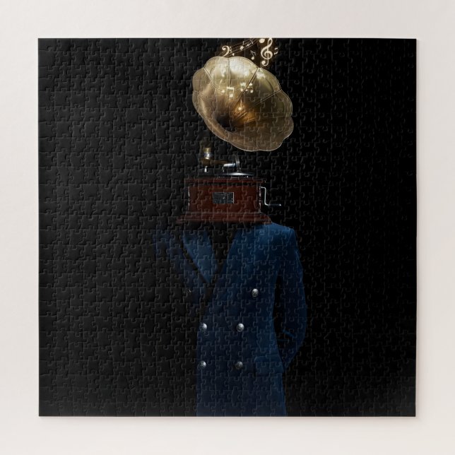 Puzzle Monsieur Tête de Gramophone (Vertical)