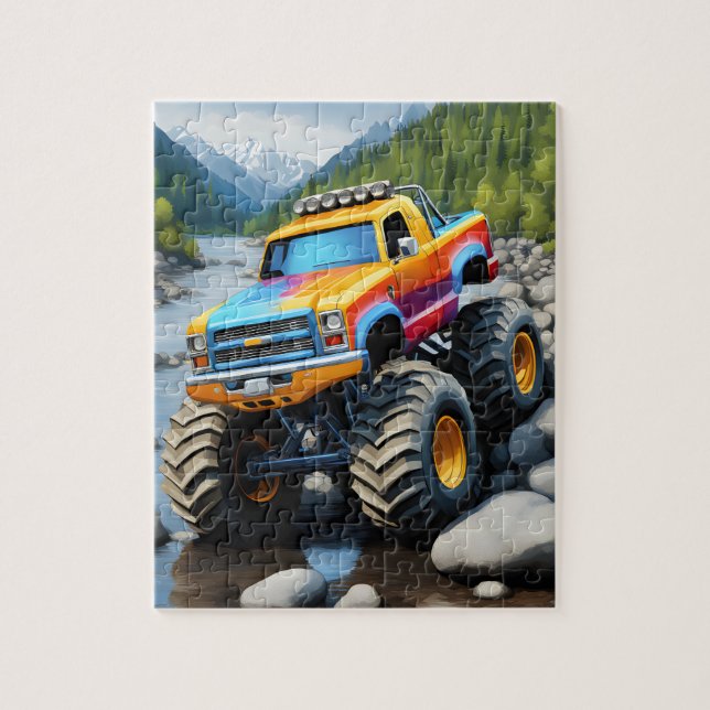 Puzzle Monster Truck (Vertical)