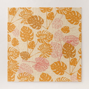 Puzzle Monstera feuilles : la silhouette tropicale sans s