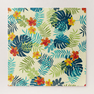 Puzzle Monstère tropicale Hibiscus Motif d'été