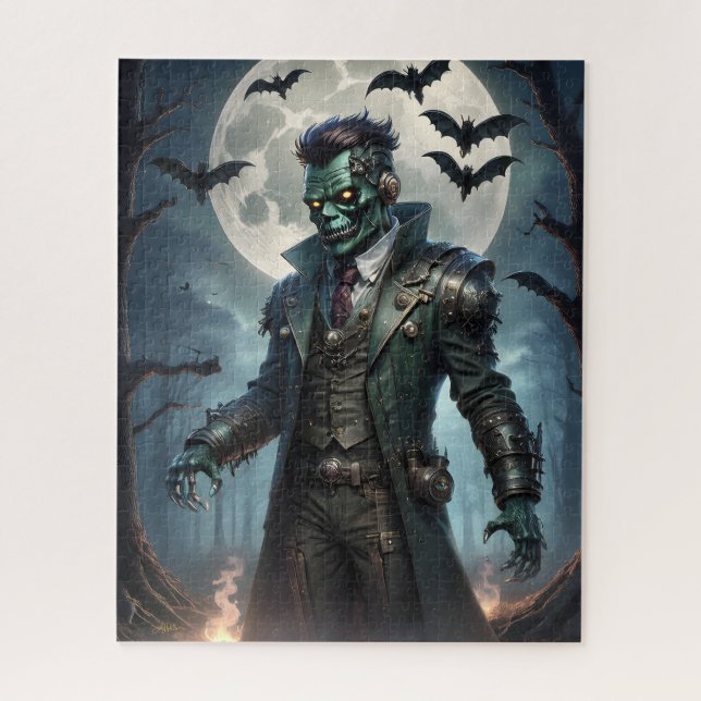 Puzzle Monstre de Frankenstein Steampunk Halloween (Vertical)